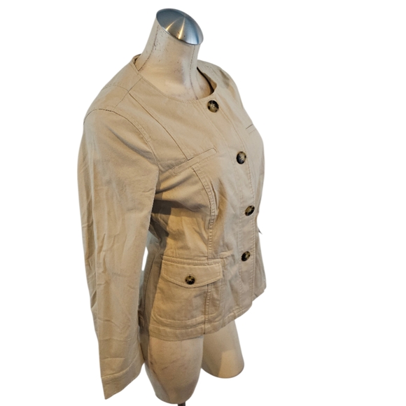 Talbots Size 8P Khaki Blazer Jacket - Picture 3 of 9